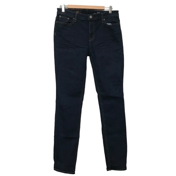 J. Crew Reid Skinny Jean Dark Wash Denim size 31 31x32 ( size 12 ) - Picture 1 of 8